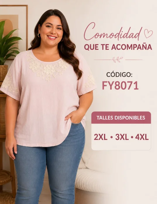 Camisola Lino Talla Especial