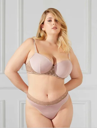 Conjunto Soft y Colaless de Microfibra y Puntilla  Talle Especial 1389/1 Yamiel