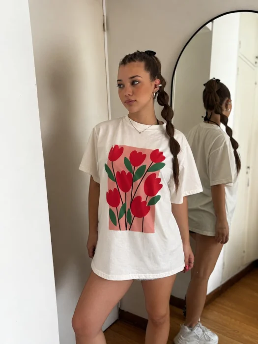 Remeron Tulipanes de Algodon