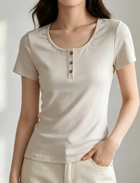 Remera con Boton