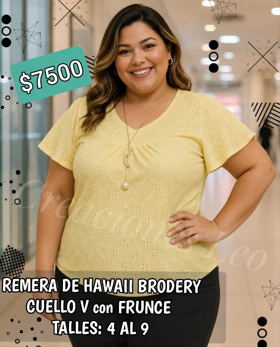 Remera de Hawaii Brodery