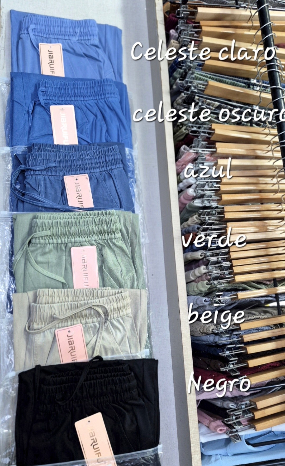 Pantalon Simil Jeans con Lineas Importado - Imagen 3