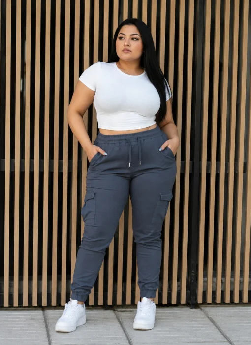 Joger Cargo Elastizafo Gris