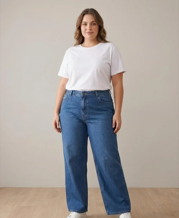 Wide Leg Óxido Liso