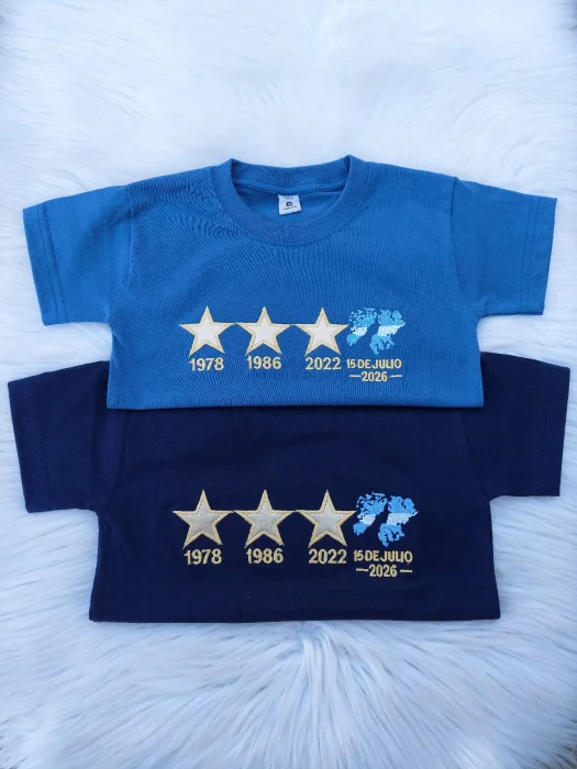 Remera Malvinas Bordado