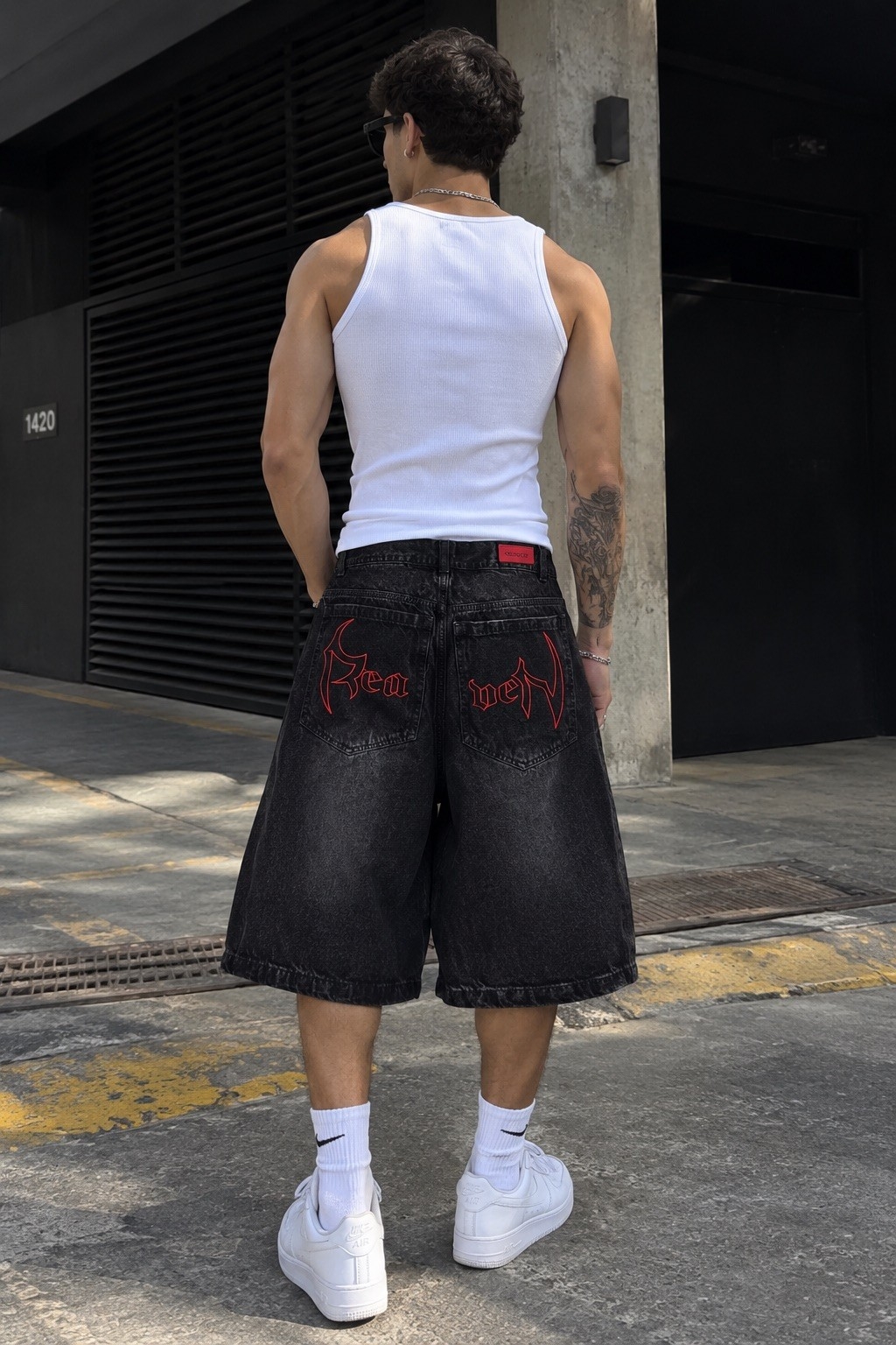 Baggy Negra Bordado - Imagen 2