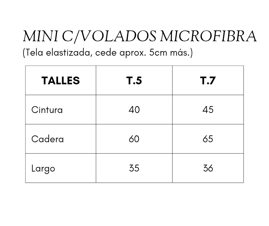 Mini C/volados Microfibra - Imagen 4