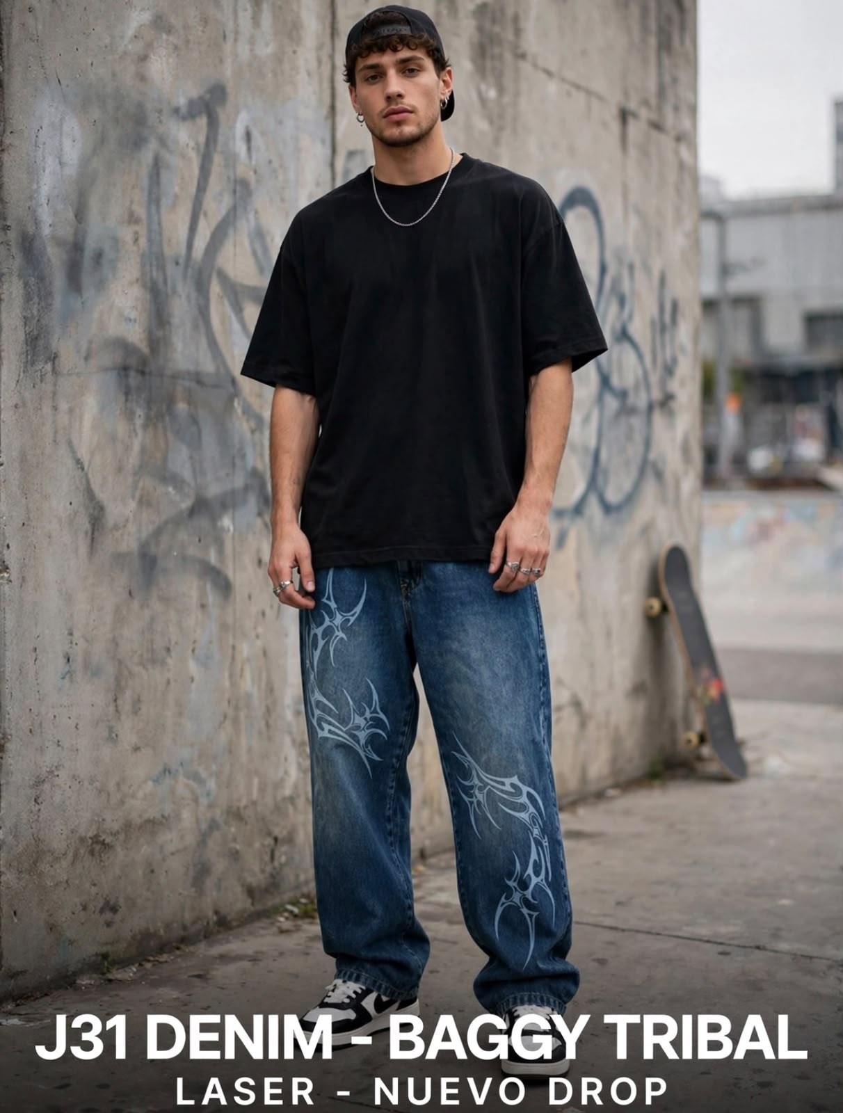 Baggy Tribal con Láser Curvo - Imagen 2