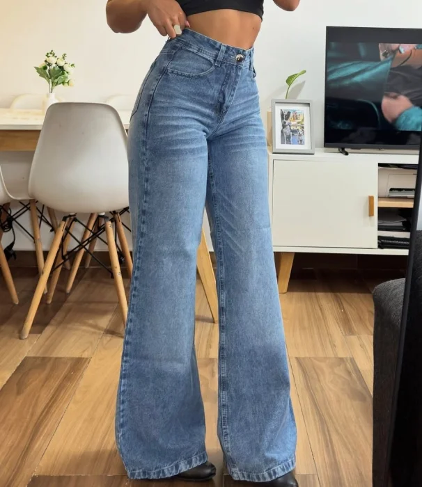 Wide Leg Azul Localizado