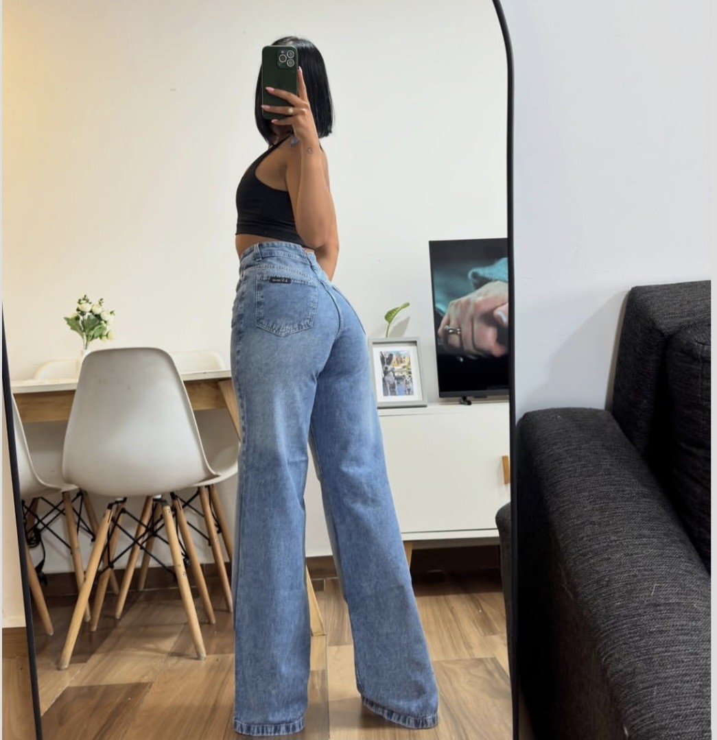 Wide Leg Azul Localizado - Imagen 3