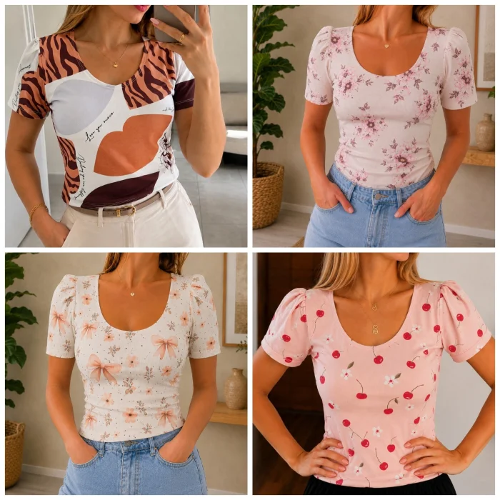 Remeras Princesa Morley con Lycra