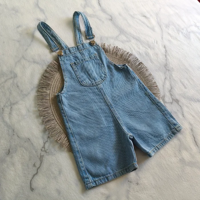Jardinero Short de Jean || Línea Bebé