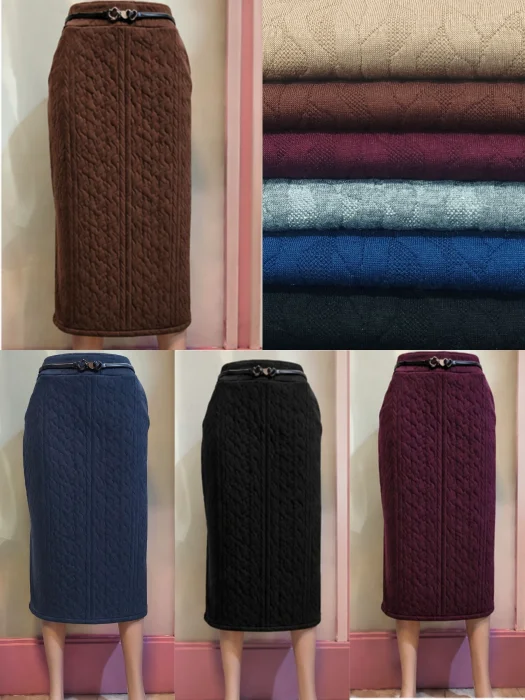 Pollera Trenzado Midi Jacquard