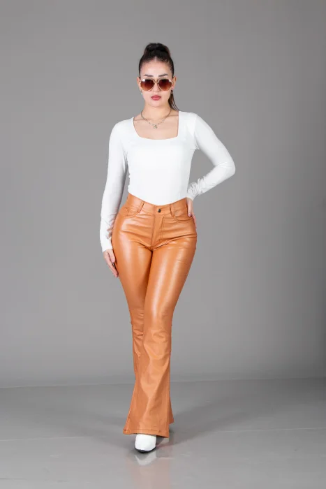 Pantalon Oxford Engomado Beige