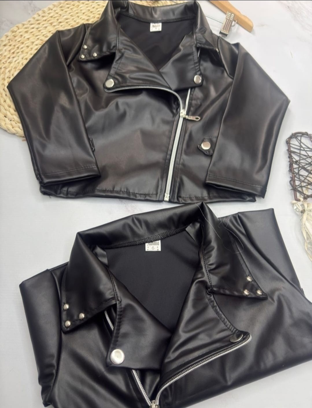 Campera Eco Cuero para Nena - Imagen 4