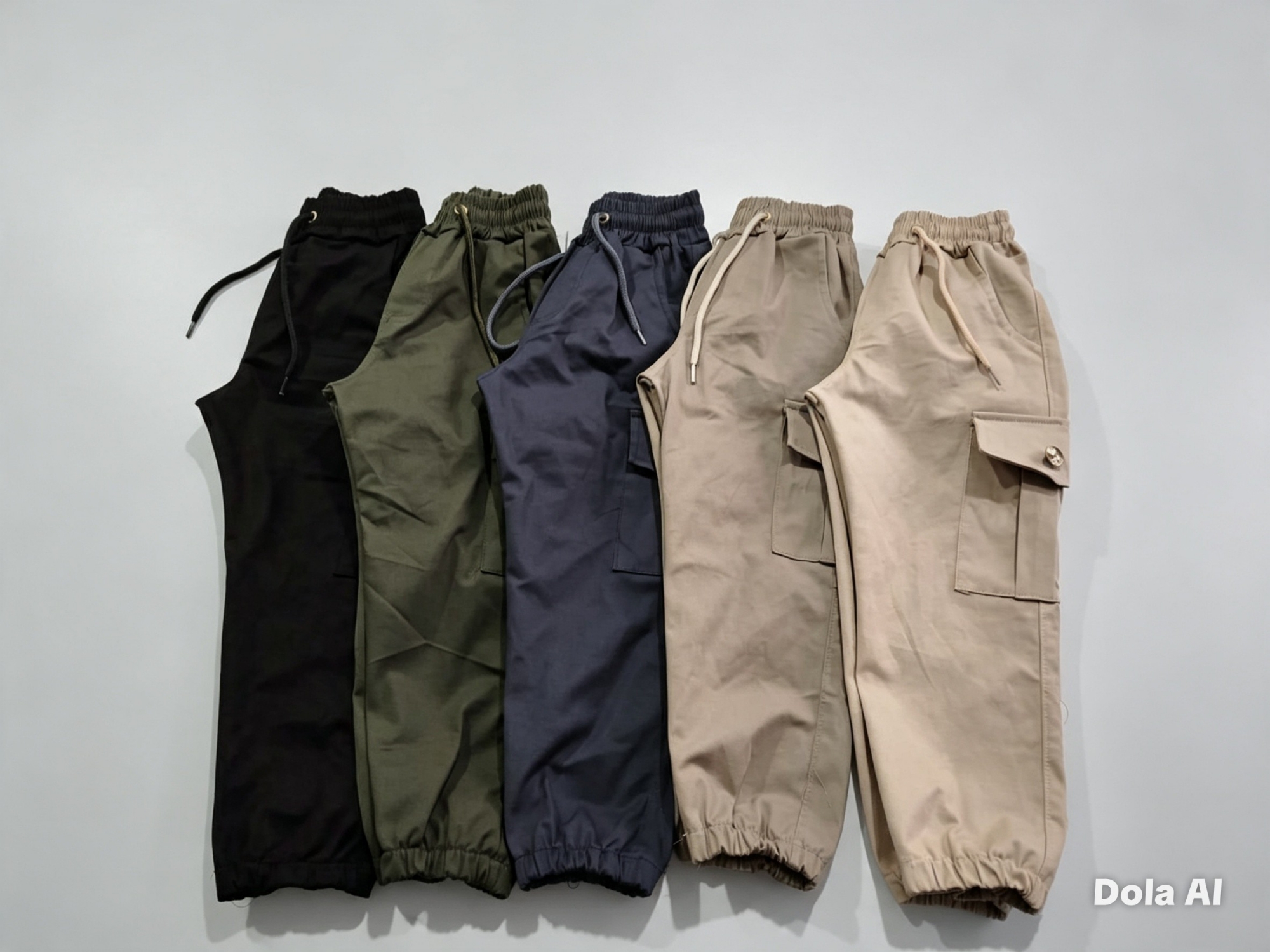 Pantalones Cargos en Gabardina Elastisada de Niño del 4 al 16 - Imagen 2