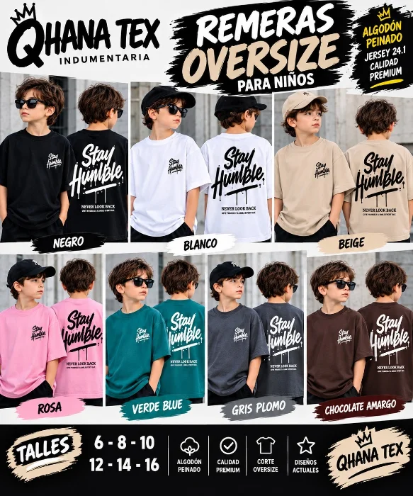 Remera Oversize Estampado Algodón Peinado