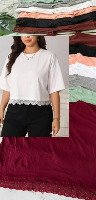Remera Oversize Puntilla