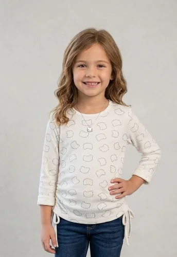 Blusas con Brillos y Frunce en los Costados