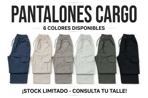 Pantalones Cargos Rectos
