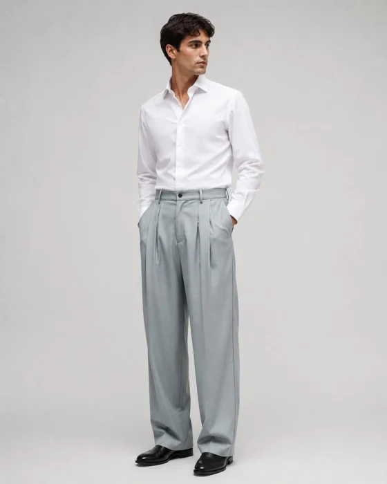 Pantalones Sastrero Melange Baggi