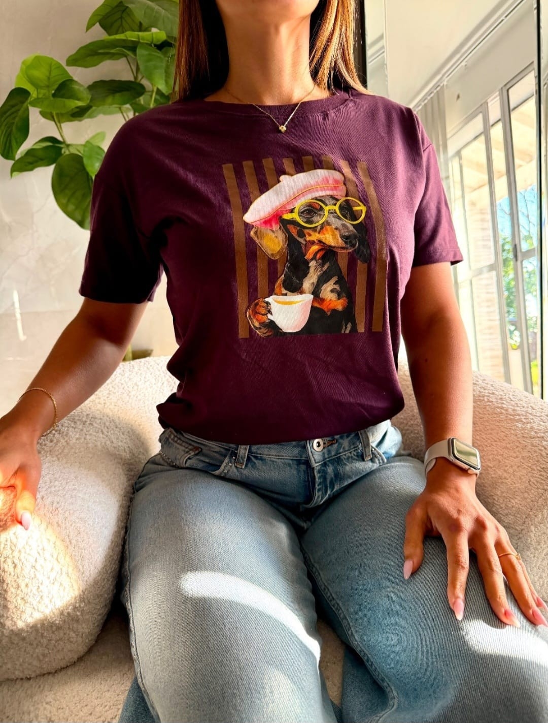 Remera Algodón Peinado Perrito - Imagen 2