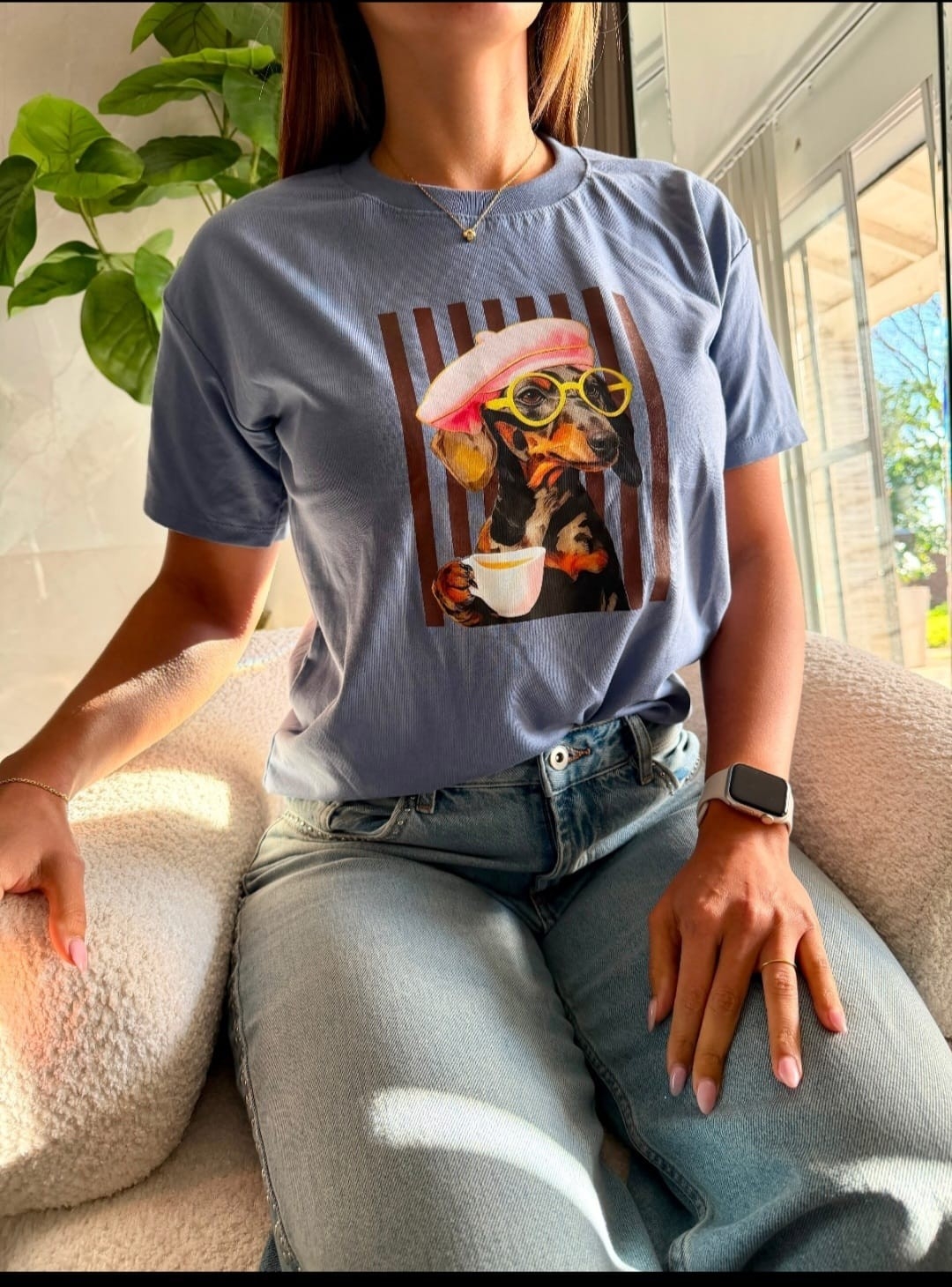 Remera Algodón Peinado Perrito - Imagen 3