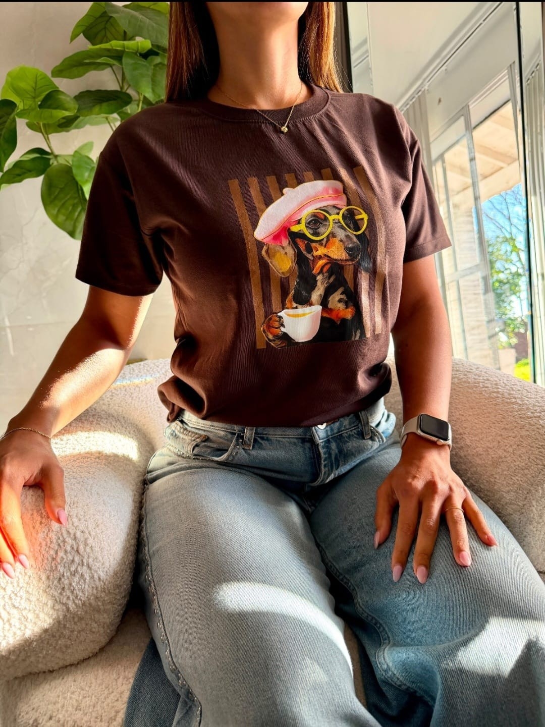 Remera Algodón Peinado Perrito - Imagen 4