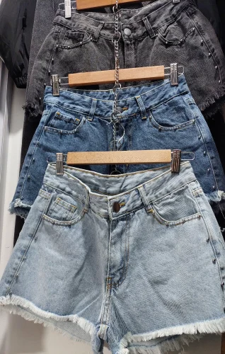 Short  de Jeans con Perlas  Solo  por Mayor