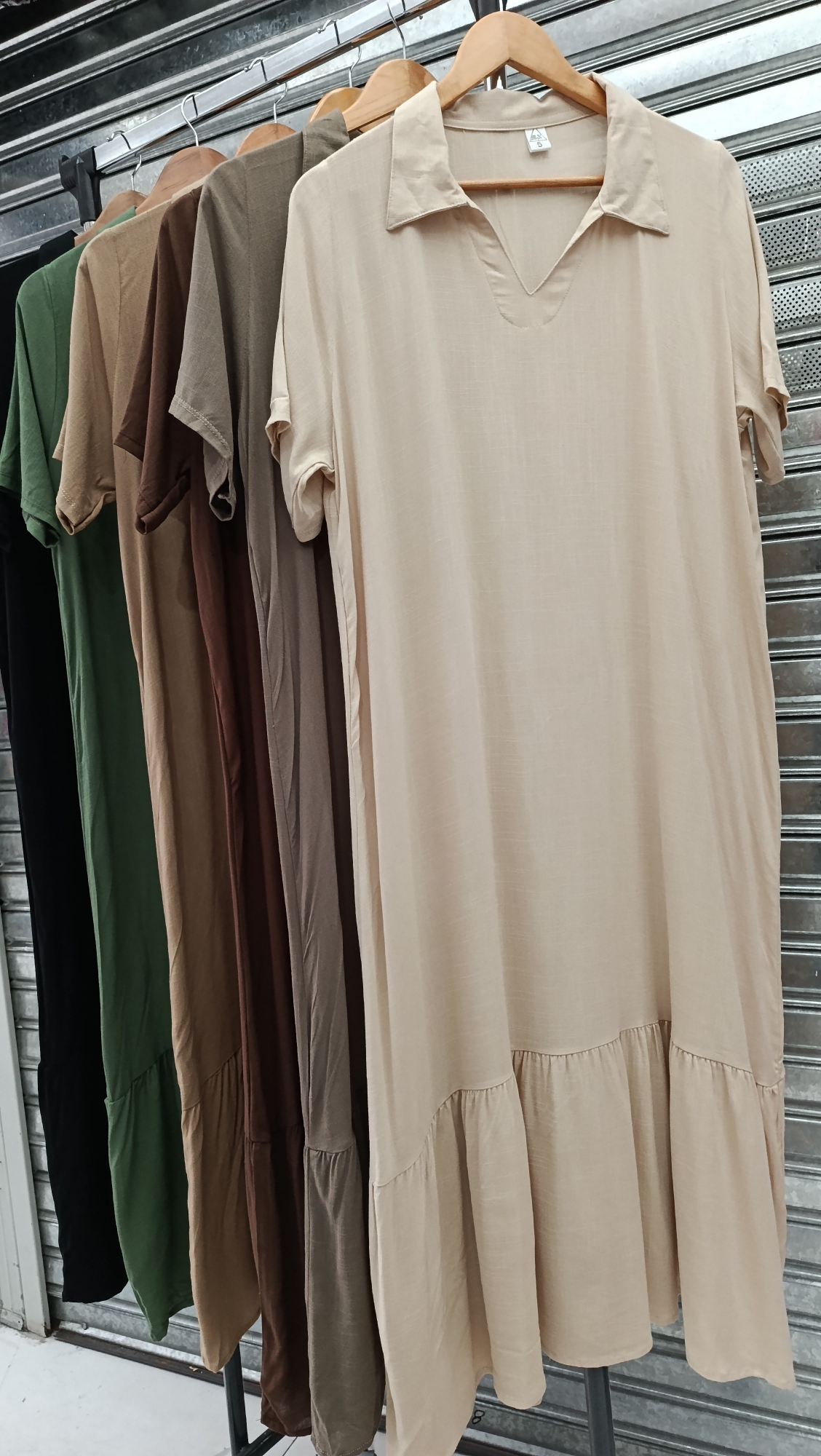 Vestidos Camisero de Lino Spandex - Imagen 3