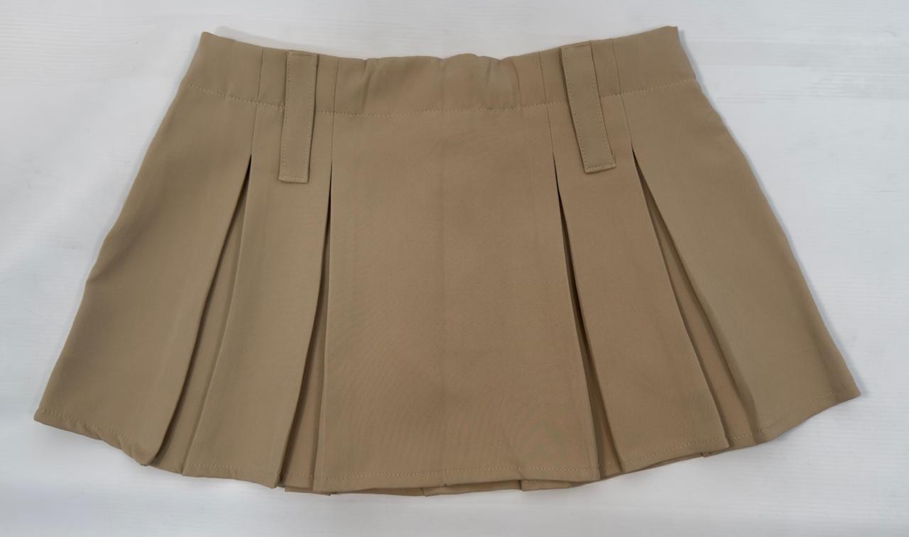 Pollera Tableada Tiro Medio con Bolsillos - Imagen 3
