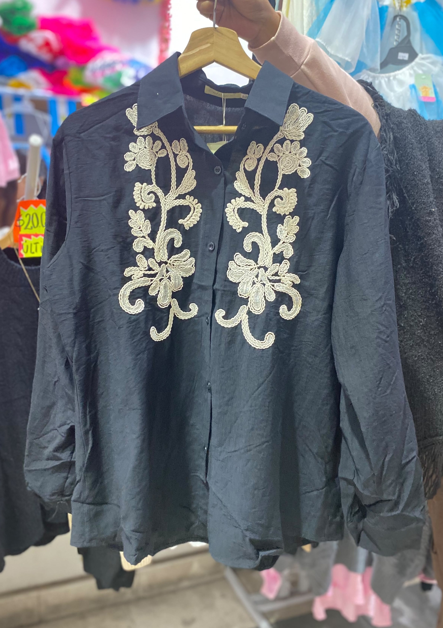 Camisa Lino Importada Talle Especial - Imagen 3