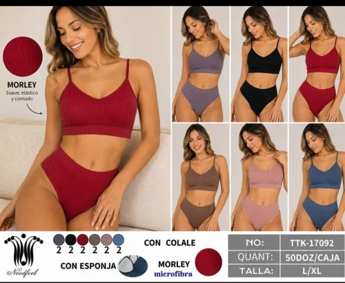 Conjunto de Less y Tops Morley