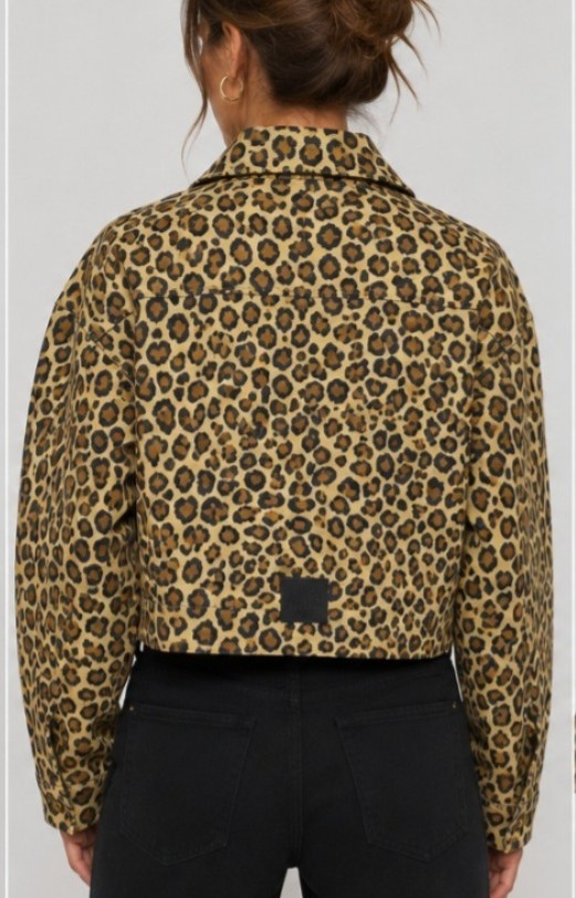 Campera Corta Animal Print - Imagen 2