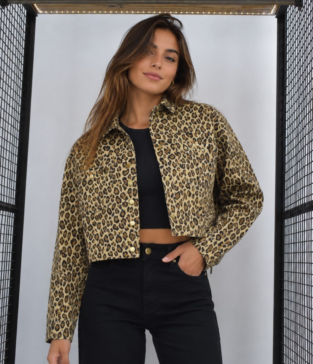 Campera Corta Animal Print - Imagen 3