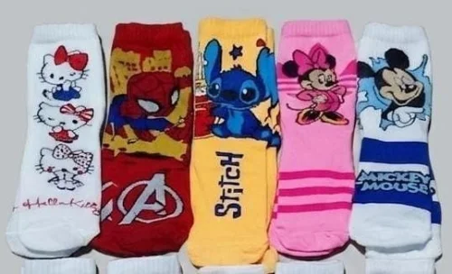 Medias Tenis Personajes Niños