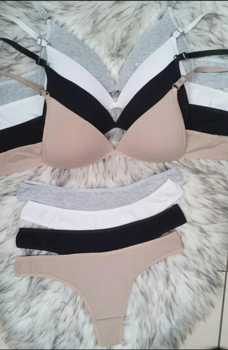 Conjunto Triángulo Algodón con Lycra