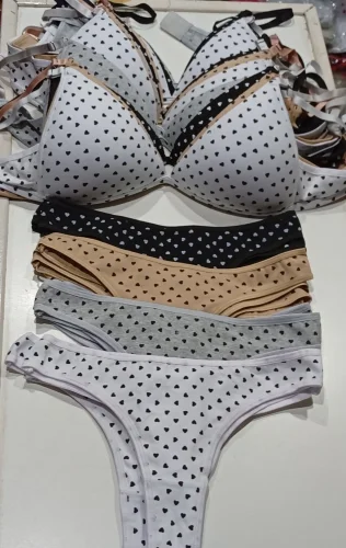 Conjunto Triángulo Algodón con Lycra