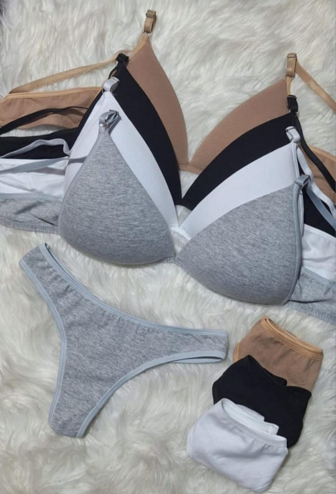 Conjunto Triángulo Algodón con Lycra - Imagen 2