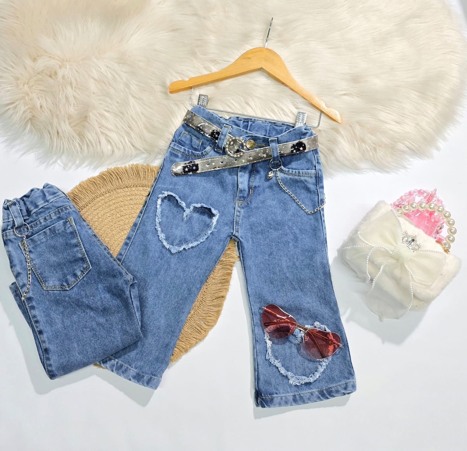 Pantalón Jeans Corazón Beba - Imagen 3