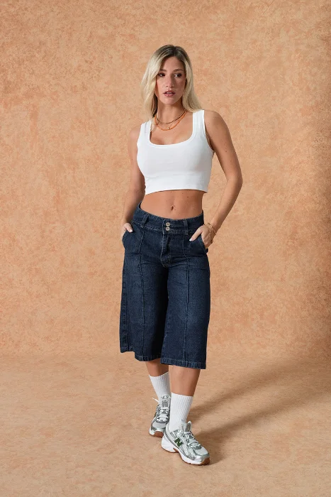 4019 Bermuda Jorts Cintura Ancha
