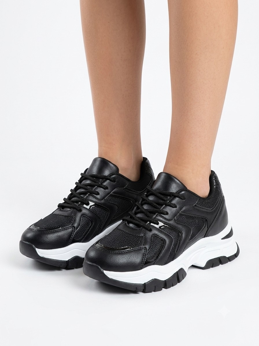 Zapas de Mujer Negro (art. Mia) - Imagen 2