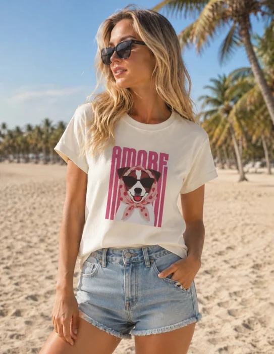Remera Estampa Rayada