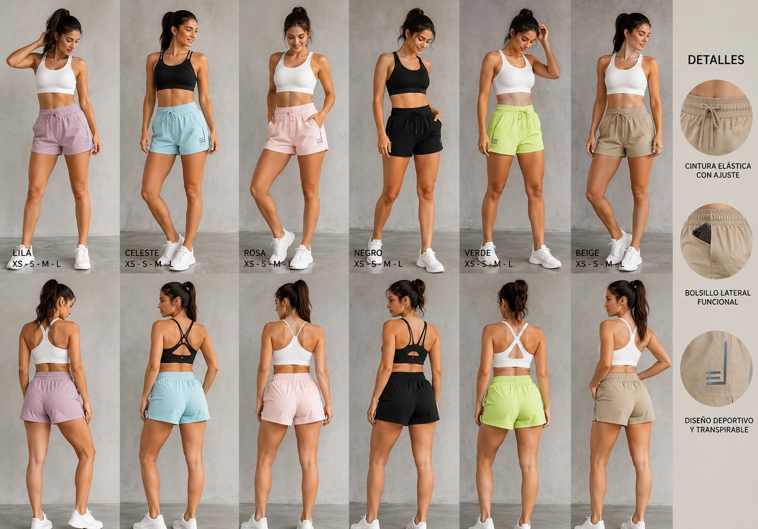Short con Calza de Dama - Imagen 3