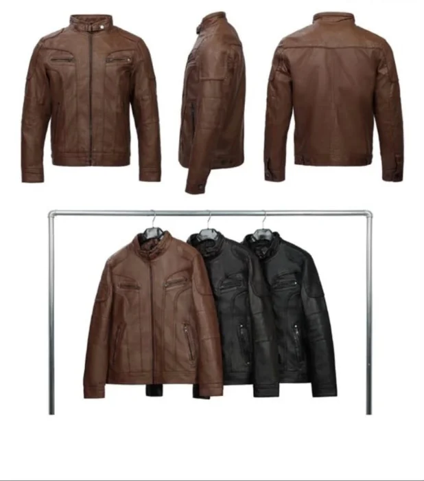 Chaqueta Eco Cuero de Hombre