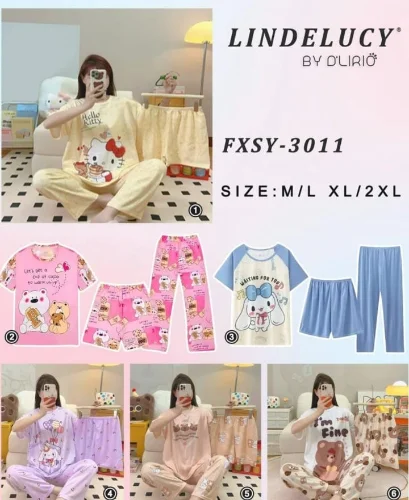 Pijama de 3 Puezas