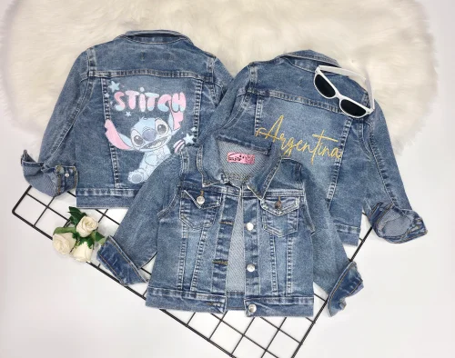 Campera Jeans Glamour P/niña
