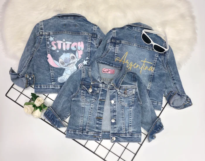 Campera Jeans Glamour P/niña