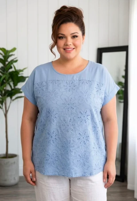 Brodery Combi Escote Redondo