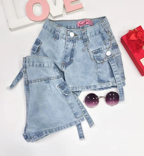 Short Mom Cargo Loly para Niña